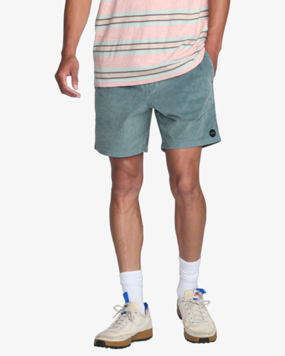 rvca, Escape - Walkshort con vita elasticizzata da Uomo, LEAD (led) Escape - Elastic Waist Walkshorts for Men  AVYWS00366