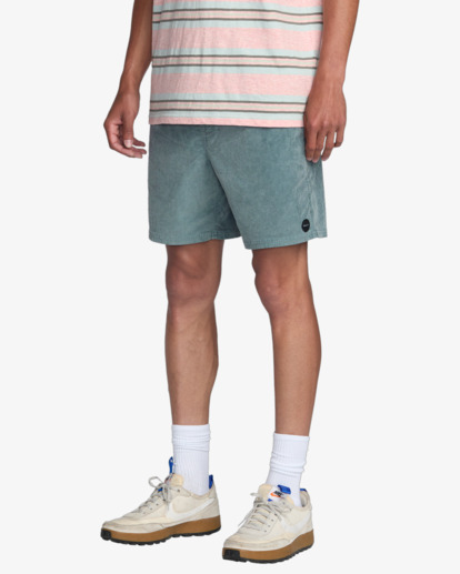 rvca, Escape - Walkshort con vita elasticizzata da Uomo, LEAD (led) Escape - Elastic Waist Walkshorts for Men  AVYWS00366
