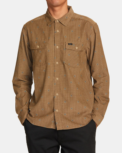 Freeman Cord Print - Long Sleeve Shirt for Men  AVYWT00466