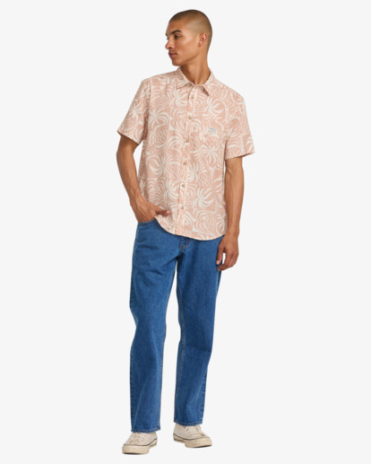 rvca, Exotica - Short Sleeve Shirt for Men, PALE MAUVE (pal) Exotica - Short Sleeve Shirt for Men  AVYWT00500