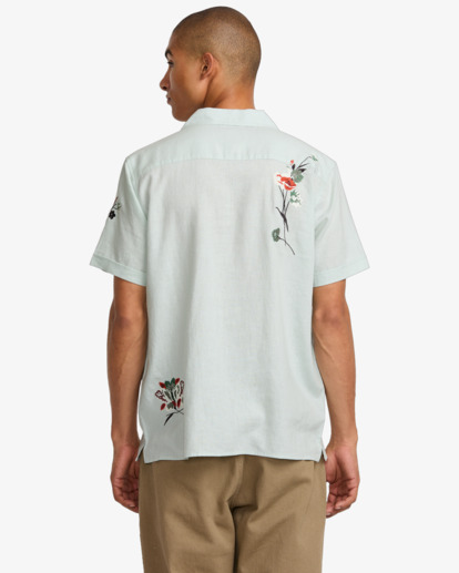 rvca, Nectar - Short Sleeve Shirt for Men, GREEN TEA (grt) Nectar - Short Sleeve Shirt for Men  AVYWT00502