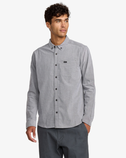 rvca, Thatll Do - Long Sleeves Shirt for Men, GARAGE BLUE (ksd0) Thatll Do - Long Sleeves Shirt for Men  AVYWT00543