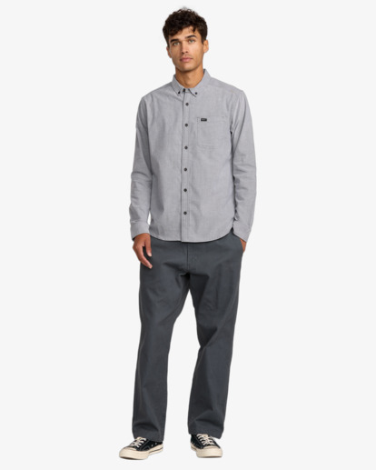 rvca, Thatll Do - Long Sleeves Shirt for Men, GARAGE BLUE (ksd0) Thatll Do - Long Sleeves Shirt for Men  AVYWT00543