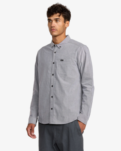 rvca, Thatll Do - Long Sleeves Shirt for Men, GARAGE BLUE (ksd0) Thatll Do - Long Sleeves Shirt for Men  AVYWT00543