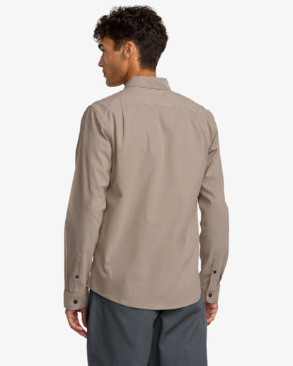 rvca, Thatll Do - Long Sleeves Shirt for Men, MUSHROOM (msh) Thatll Do - Long Sleeves Shirt for Men  AVYWT00543