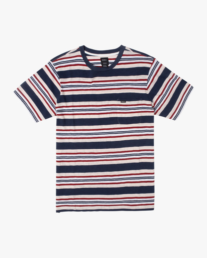 Blue Beat Stripe - Short Sleeve T-Shirt for Men  C1KTRARVP2