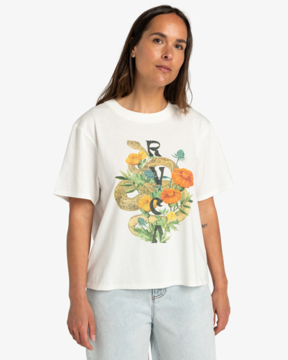 Wildflower Snake - Short Sleeves T-Shirt for Women  EVJZT00154