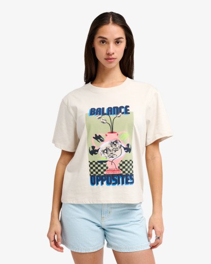 Antonia Figueiredo Twin Tulips Easy - Short Sleeve T-Shirt for Women  EVJZT00167