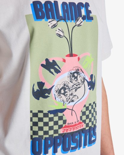 Antonia Figueiredo Twin Tulips Easy - Short Sleeve T-Shirt for Women  EVJZT00167