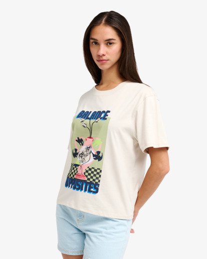 Antonia Figueiredo Twin Tulips Easy - Short Sleeve T-Shirt for Women  EVJZT00167