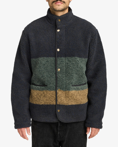 rvca, Westwood Snap - Top in felpa da Uomo, MOODY BLUE (mdy) Westwood Snap - Fleece Top for Men  EVYFT00108