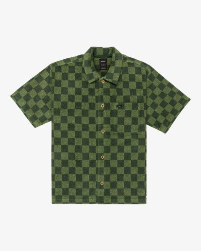 Antonia Figueiredo Checker Sponge - Short Sleeve Shirt for Men  EVYKT03000