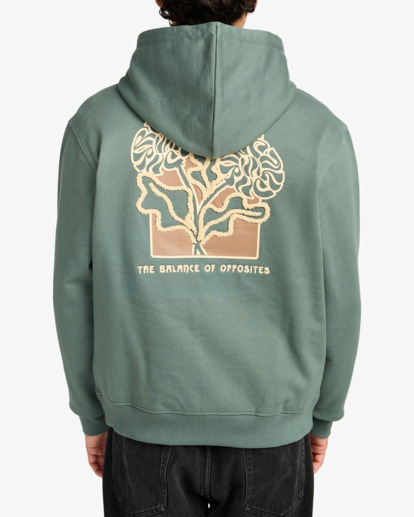 rvca, Flower Balance - Felpa da Uomo, BALSAM GREEN (gnb0) Flower Balance - Sweatshirt for Men  EVYSF00139