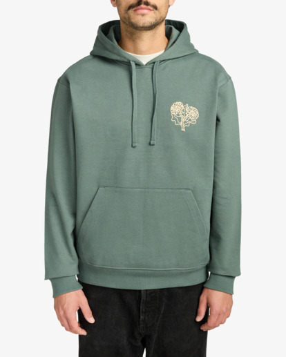 rvca, Flower Balance - Felpa da Uomo, BALSAM GREEN (gnb0) Flower Balance - Sweatshirt for Men  EVYSF00139
