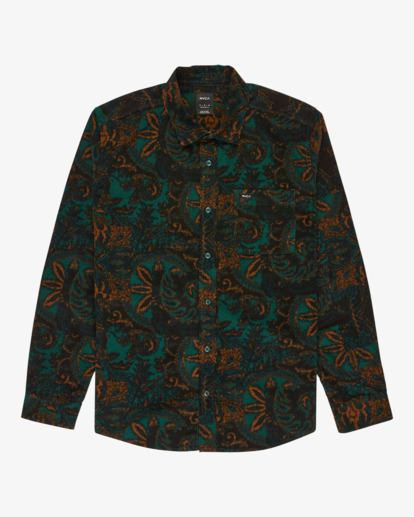 Freeman Cord Print Ii - Long Sleeve Shirt for Men  EVYWT03000