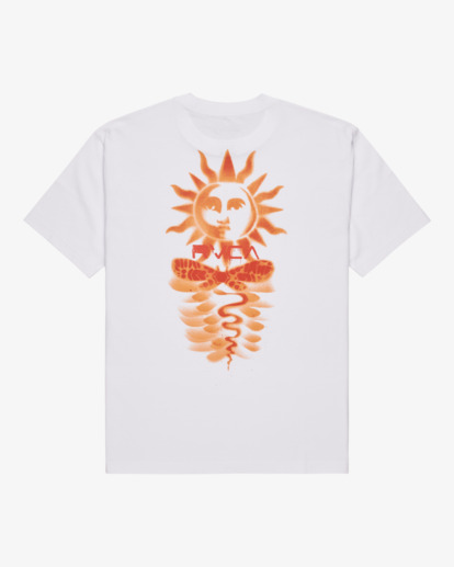 rvca, Sunrex - Kurzärmliges T-Shirt mit Screen-Print für Männer, WHITE (wht) Sunrex - Short Sleeve T-Shirt for Men  EVYZT00262