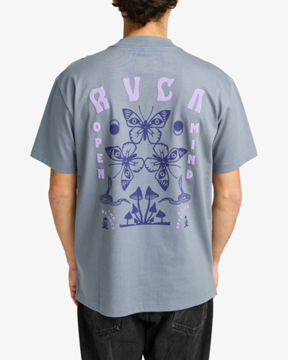 rvca, Butterfly Poster - Short Sleeve T-Shirt for Men, FLINT STONE (sna0) Butterfly Poster - Short Sleeve T-Shirt for Men  EVYZT00277