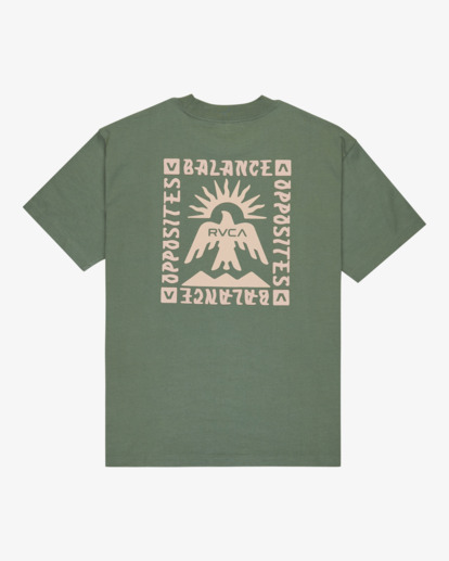 rvca, Las Cruces - T-Shirt à manches courtes pour Homme, BALSAM GREEN (gnb0) Las Cruces - Short Sleeve T-Shirt for Men  EVYZT00279