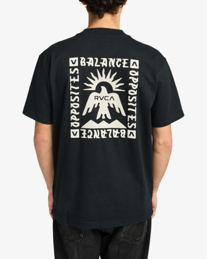 rvca, Las Cruces - Short Sleeve T-Shirt for Men, BLACK (blk) Las Cruces - Short Sleeve T-Shirt for Men  EVYZT00279