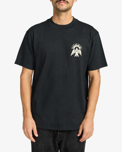 rvca, Las Cruces - Short Sleeve T-Shirt for Men, BLACK (blk) Las Cruces - Short Sleeve T-Shirt for Men  EVYZT00279