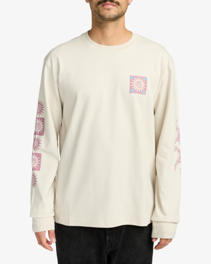 rvca, RVCA Spin - Long Sleeve T-Shirt for Men, CERAMIC (cer) RVCA Spin - Long Sleeve T-Shirt for Men  EVYZT00283