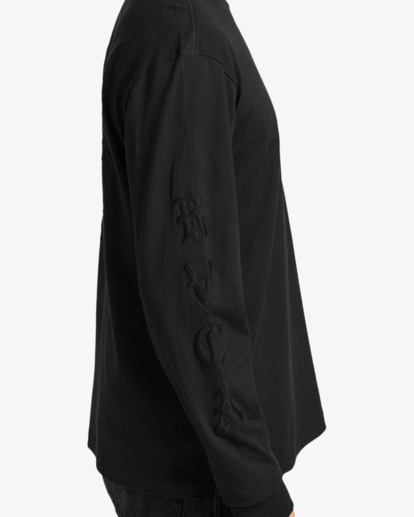 rvca, Va Worldwide - Longsleeve für Männer, BLACK (blk) Va Worldwide - Long Sleeve T-Shirt for Men  EVYZT00285