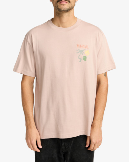 rvca, Deep Think - T-Shirt für Männer, PALE MAUVE (pal) Deep Think - Short Sleeve T-Shirt for Men  EVYZT00288
