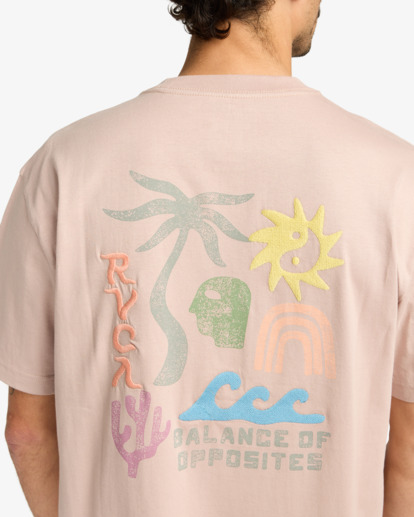 rvca, Deep Think - T-Shirt für Männer, PALE MAUVE (pal) Deep Think - Short Sleeve T-Shirt for Men  EVYZT00288