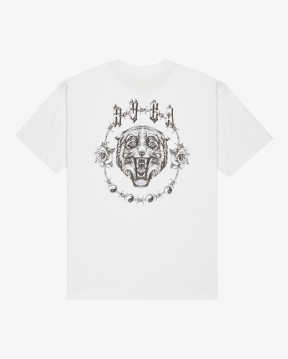 rvca, Double Trouble - Short Sleeve T-Shirt for Men, WHITE (wht) Double Trouble - Short Sleeve T-Shirt for Men  EVYZT00289