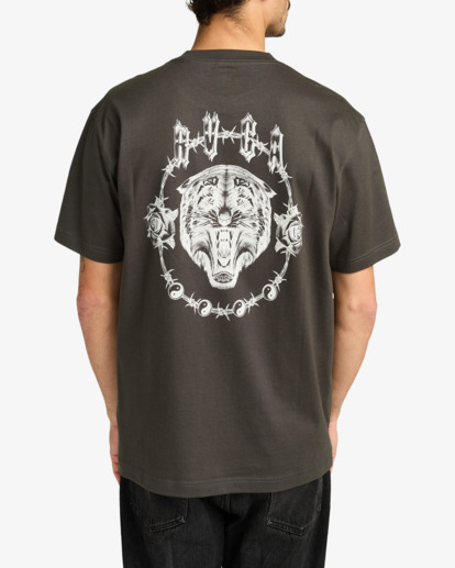 rvca, Double Trouble - Short Sleeve T-Shirt for Men, PIRATE BLACK (ptk) Double Trouble - Short Sleeve T-Shirt for Men  EVYZT00289