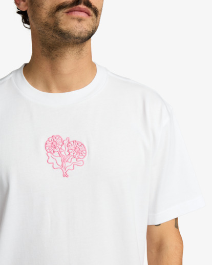 rvca, Flower Balance - T-Shirt für Männer, WHITE (wht) Flower Balance - Short Sleeve T-Shirt for Men  EVYZT00290