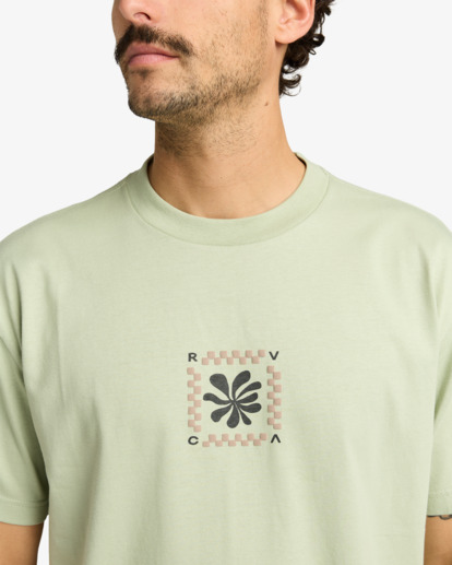 rvca, Mosaic Fragments - T-Shirt à manches courtes pour Homme, LIGHT OLIVE (lto) Mosaic Fragments - Short Sleeve T-Shirt for Men  EVYZT00293