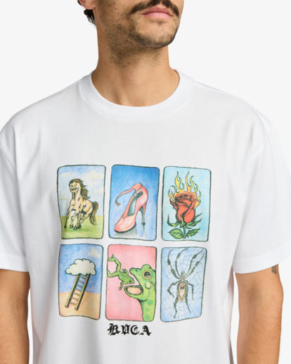 rvca, Ksl - Short Sleeve T-Shirt for Men, WHITE (wht) Ksl - Short Sleeve T-Shirt for Men  EVYZT00307