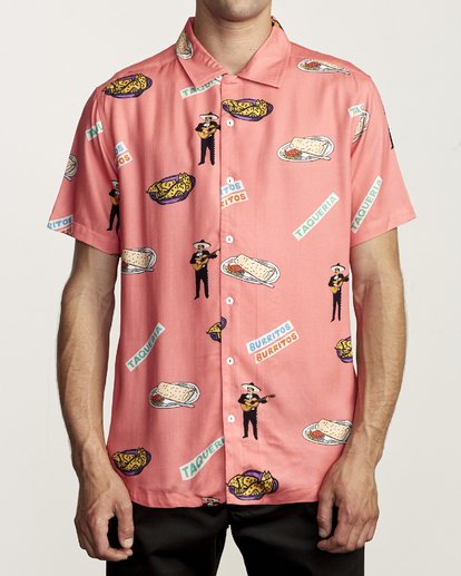 Hot Fudge - Printed Short Sleeve Shirt for Men  S1SHRJRVP0