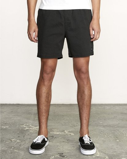 Escape Elastic  - Solid Elastic Waist Short for Men  S1WKRLRVP0