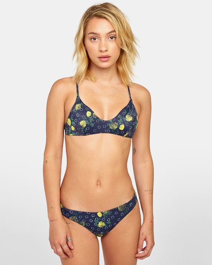 Dazed Crossback - Printed Crossback Bikini Top for Women  S3STRWRVP0