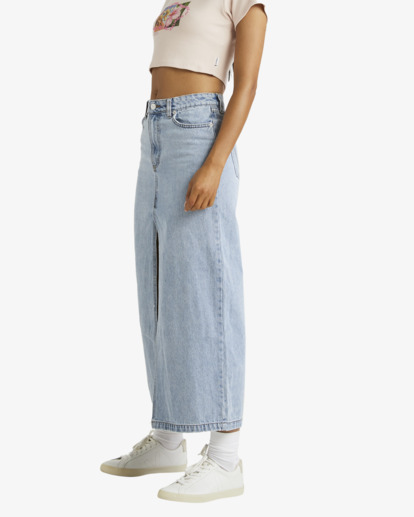 RVCA - Denim Maxi Skirt for Women  UVJDK00101