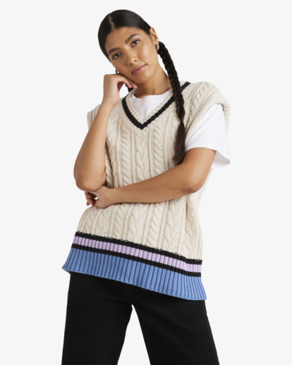 Weekend Cable Knit - Sweater Vest for Women  UVJSW00120