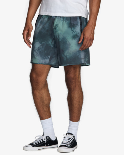 rvca, VA Sport Yogger Stretch 17" - Performance Shorts for Men, BOTTLE GREEN (btg) VA Sport Yogger Stretch 17" - Performance Shorts for Men  V201TRYS