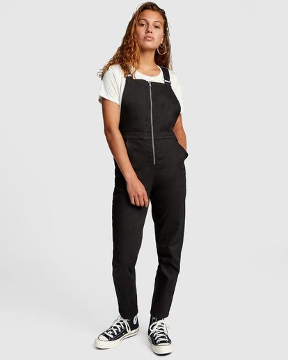 Recession Collection Moonshine - Zip Front Dungarees for Women  W3ONRJRVP1