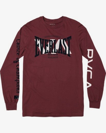 Everlast x Everlast Stack Patch - Long Sleeve T-Shirt for Men  W4LSMBRVP1