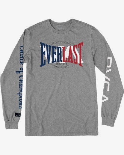 Everlast x Everlast Stack Patch - Long Sleeve T-Shirt for Men  W4LSMBRVP1