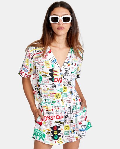 Espo Vacay - Short Sleeve Shirt for Women  X3SHRFRVS1