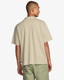 3 Leaf Lines - Short Sleeve Polo Shirt for Men Blue 23A012501 RVCA