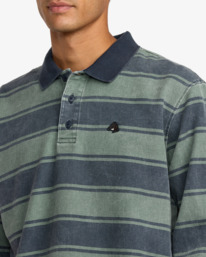 3 KSL - Polo de manga comprida para homem Verde 23A033504 RVCA