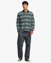 5 KSL - Polo de manga comprida para homem Verde 23A033504 RVCA