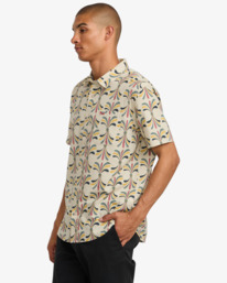 2 LA Eye Floral - Chemise à manches courtes pour Homme Vert 23A041500 RVCA