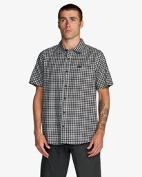 2 Overspray - Short Sleeve Shirt for Men Multi 23A041606 RVCA