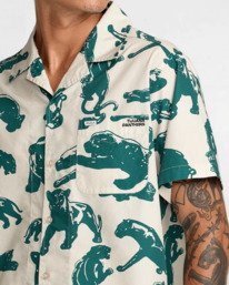 2 Tjp All Over - Camisa de manga corta para hombre Azul 23A041611 RVCA