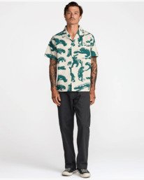 5 Tjp All Over - Camisa de manga corta para hombre Azul 23A041611 RVCA